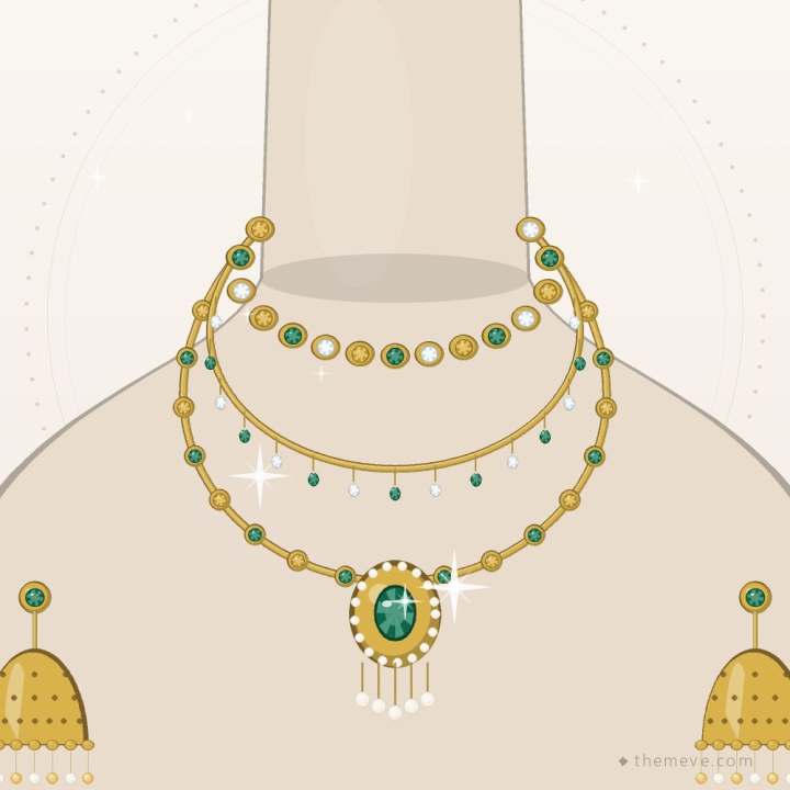 Holud Kundan Set — Silver