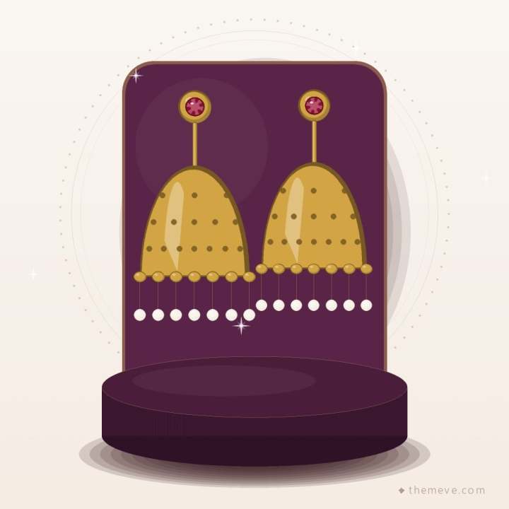 Temple Jhumka
