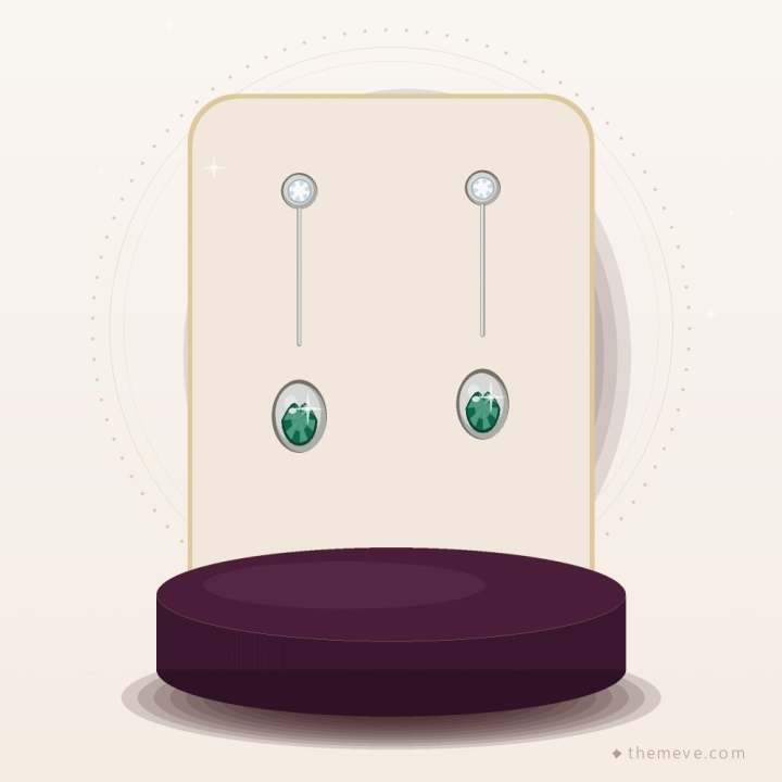Emerald Drop Earrings