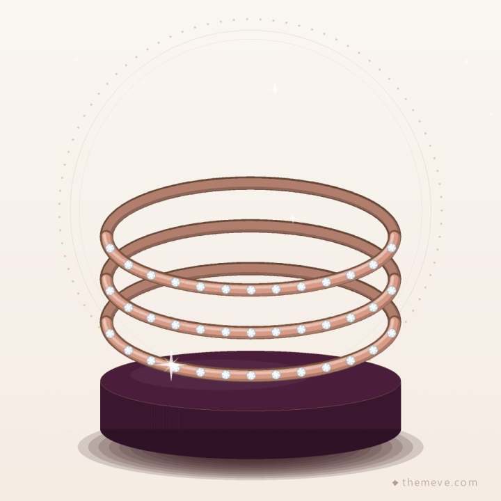 Rose Gold Slim Bangles — Pair